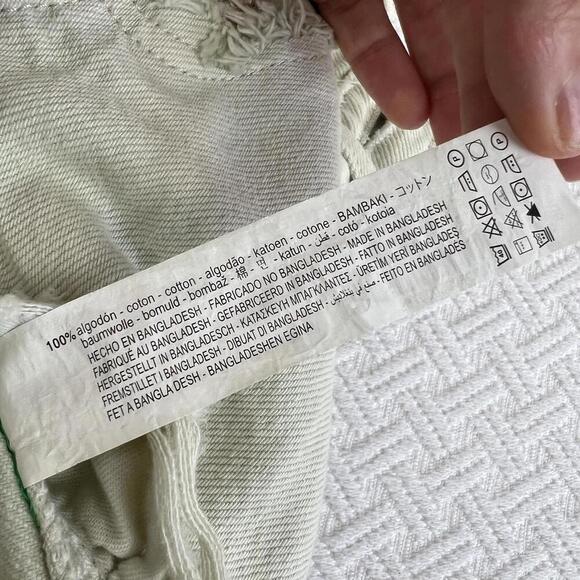 Zara Girls 7 Pale Green Wash Distressed Snap Denim High Rise Shorts 1879/603 - Picture 8 of 11